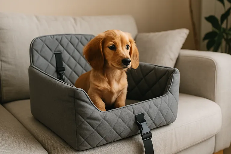 Je hond laten wennen aan het zitje